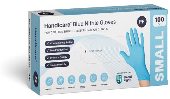 Blue Disposable Single-Use Nitrile Gloves – 100 pack
