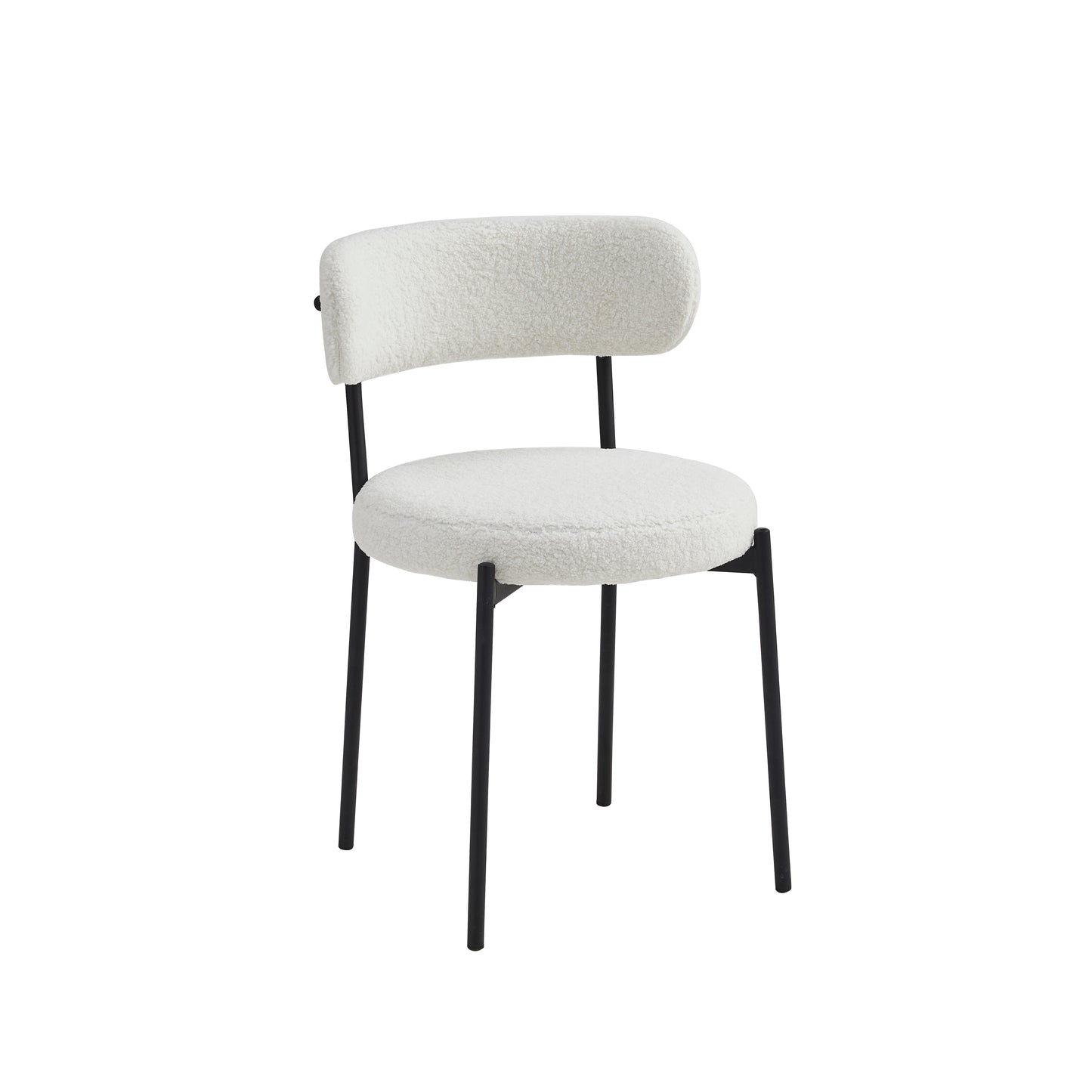 Boucle Round Dining Chair - Set of 4