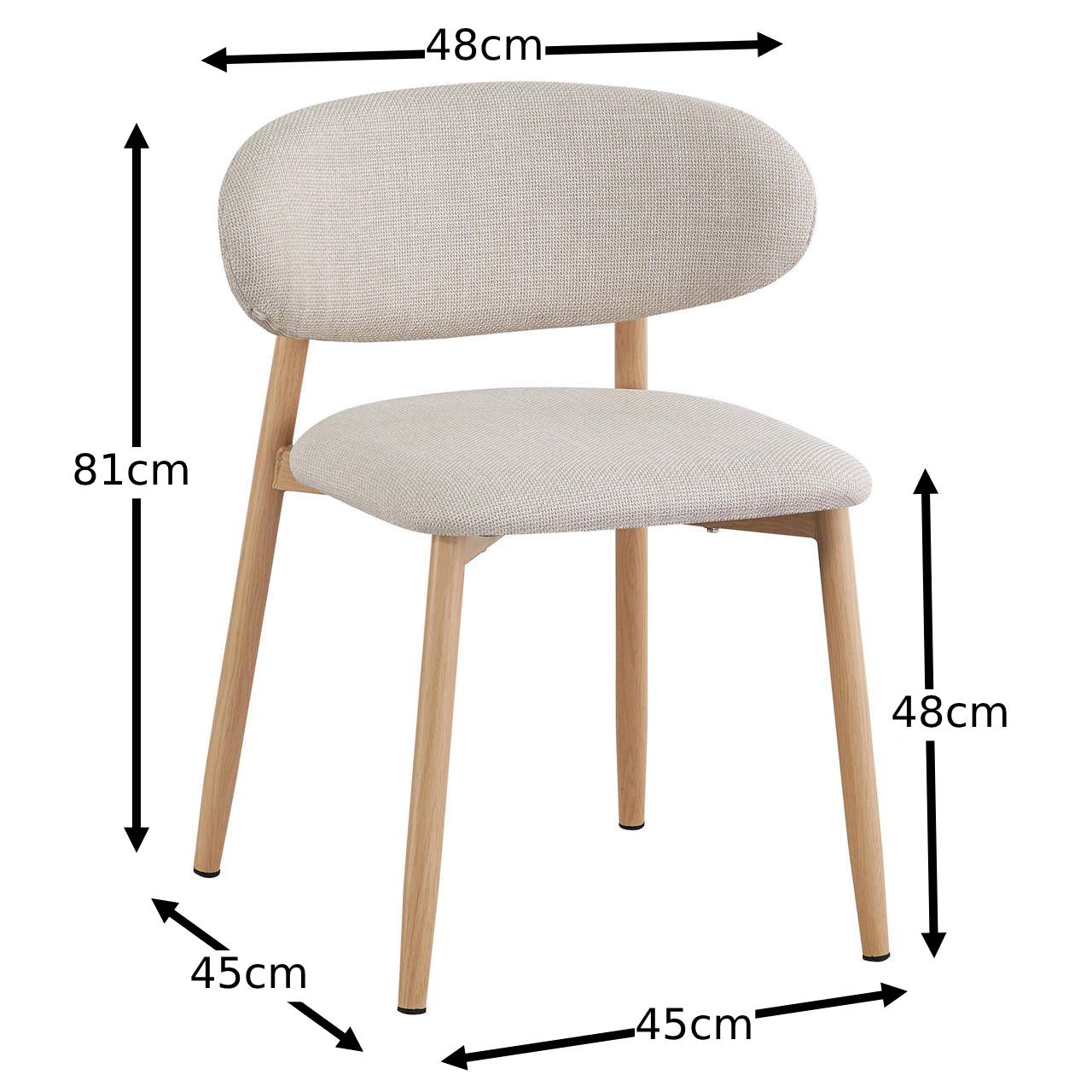 Moon Dining Chair - Natural