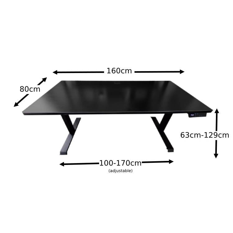 Sit Stand Desk - Black