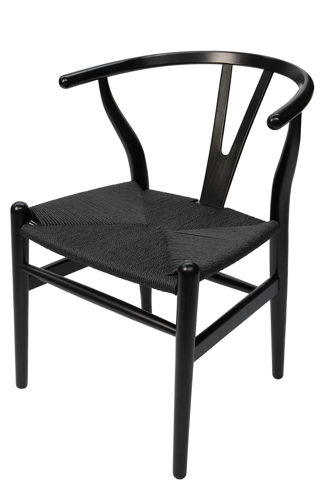 Wishbone Chair - Black + Black