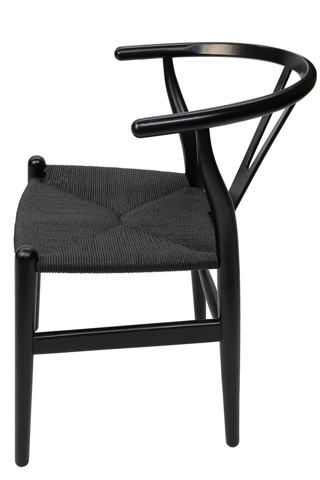 Wishbone Chair - Black + Black