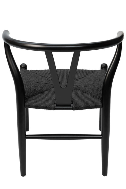Wishbone Chair - Black + Black