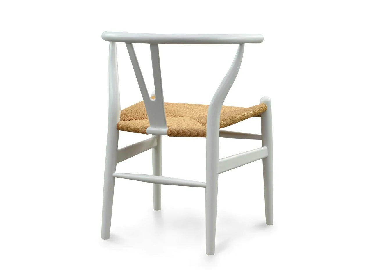 Wishbone Chair - White + Natural