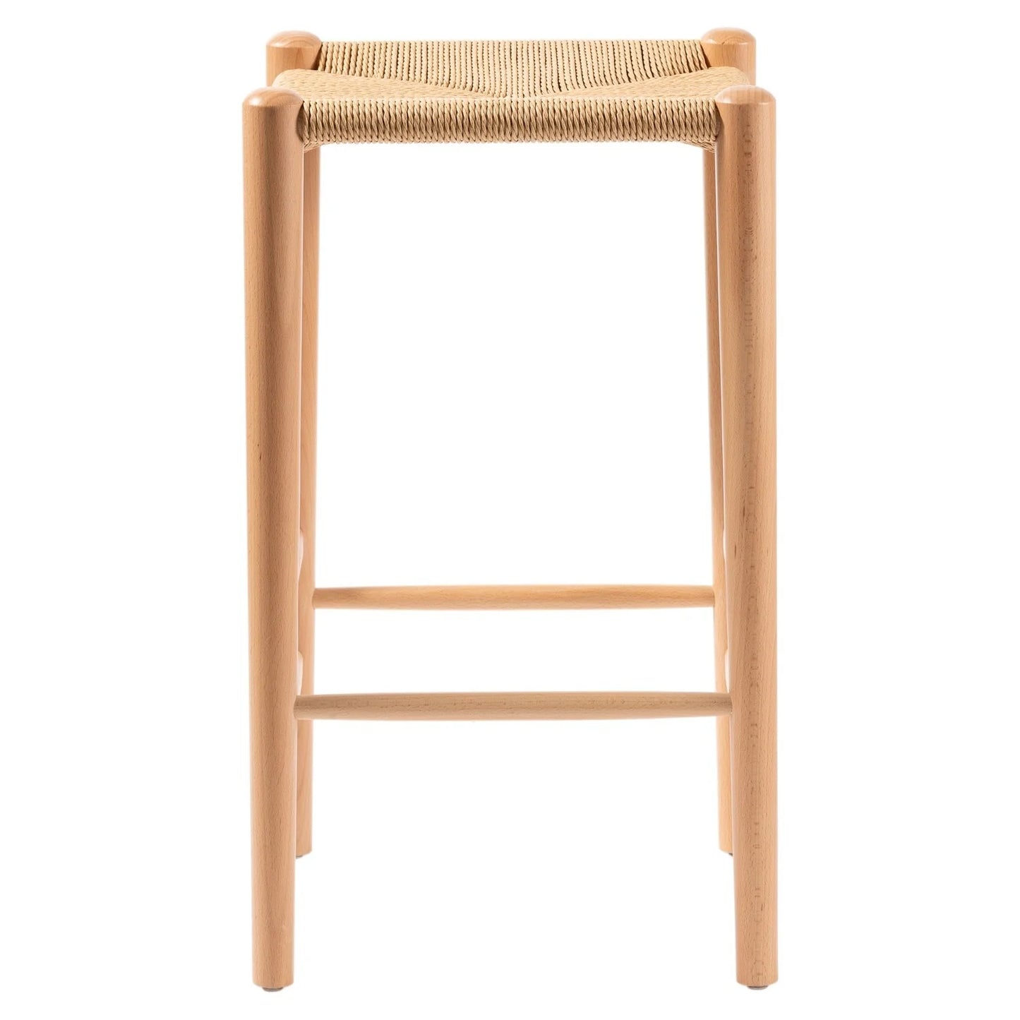 Wishbone Rope Stool - Natural + Natural