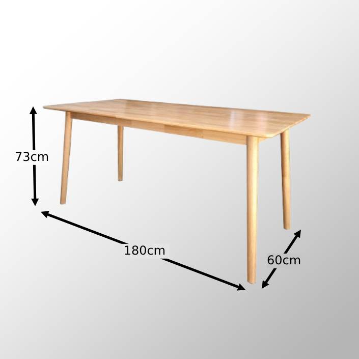 Rectangle Natural Dining Table