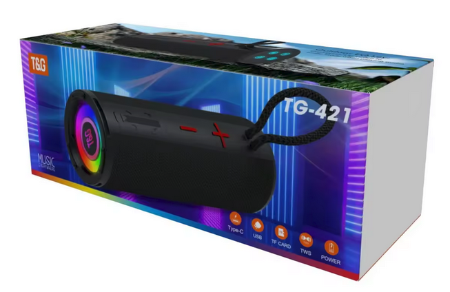 Bluetooth Speaker with LED Lights