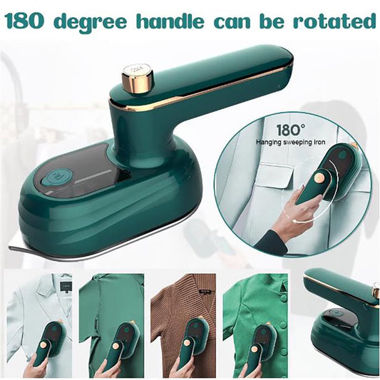 Handheld Garment Steamer Portable Mini Fabric Steam Iron with Measure Cup Fast Heat-Up Garment Steamer for Home Travel