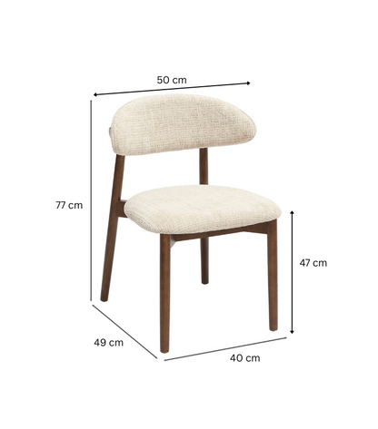 Moon Dining Chair - Walnut