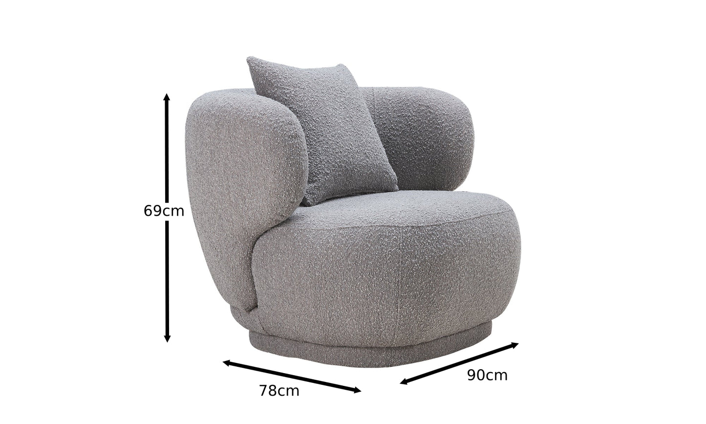 Cloud Boucle Armchair - Ash