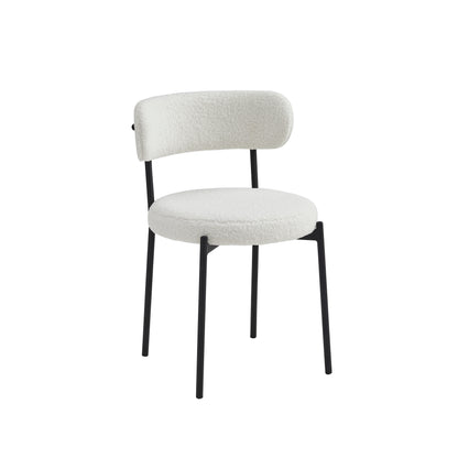 Boucle Round Dining Chair - Set of 4