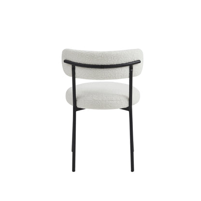 Boucle Round Dining Chair - Set of 4