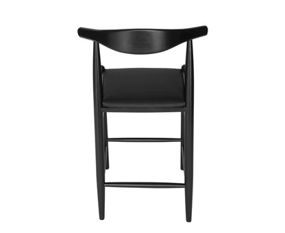 Elbow Kitchen Stool - Black + Black