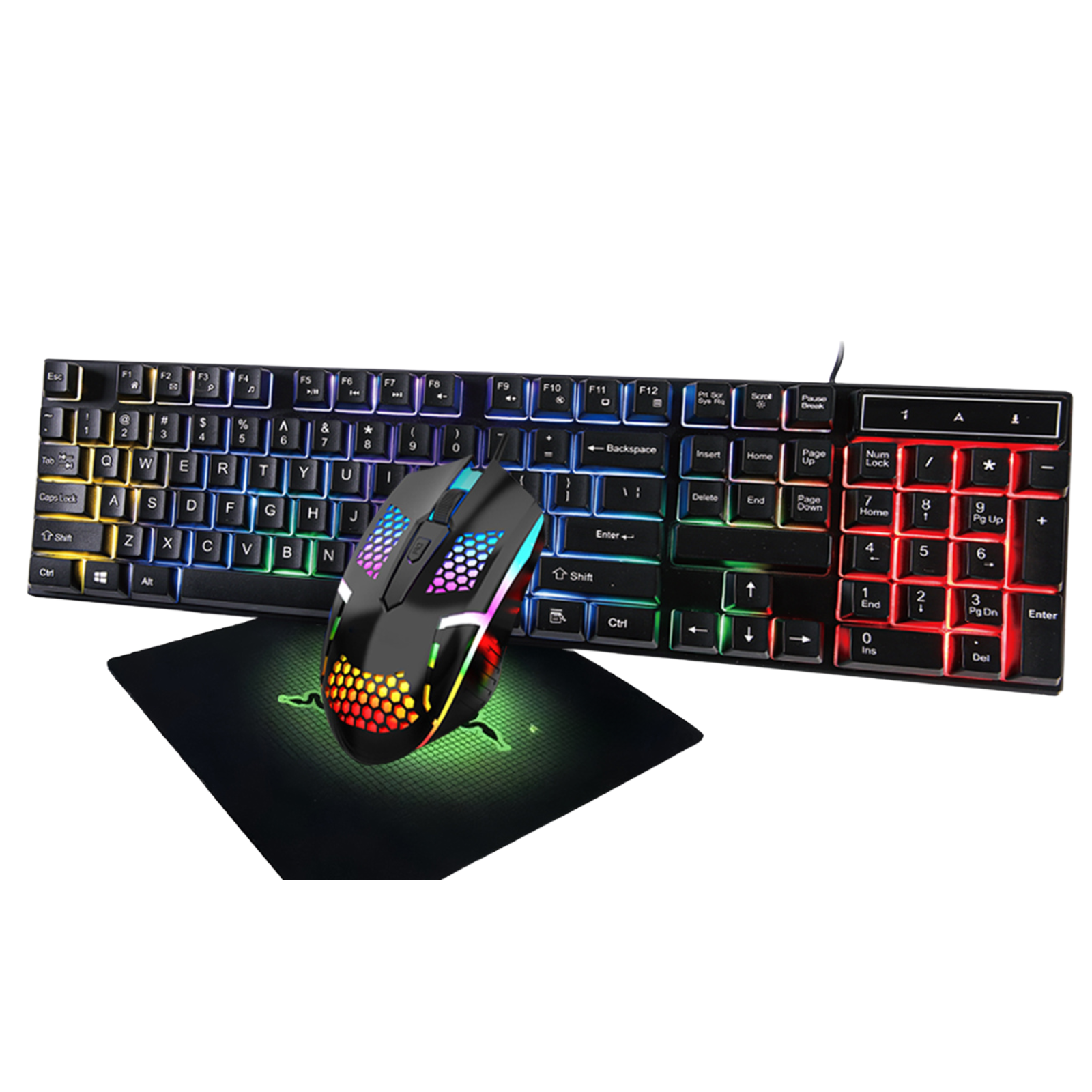 RGB Gaming Combo – Keyboard, Mouse and Mat – ELIVING