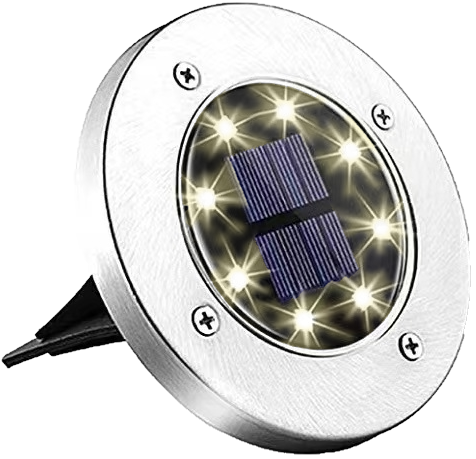 LED In-Ground Garden Solar Lights – 8 Pack