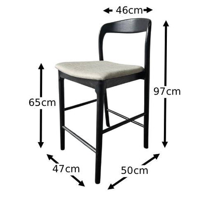 Cloudy Kitchen Stool - Black
