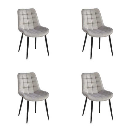 Velvet Luxe Dining Chairs - Set of 4