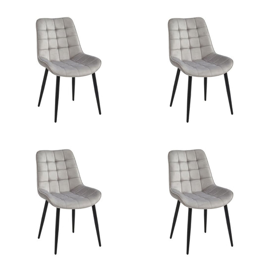 Velvet Luxe Dining Chairs - Set of 4